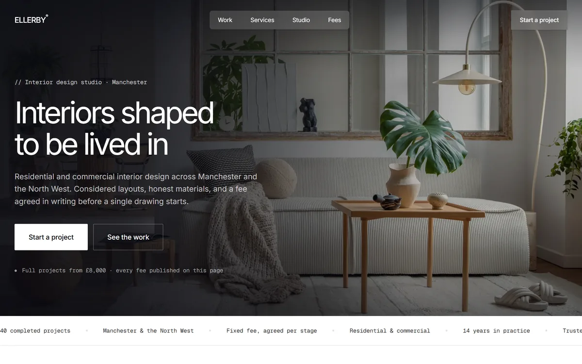 The Ellerby Studio demo site homepage